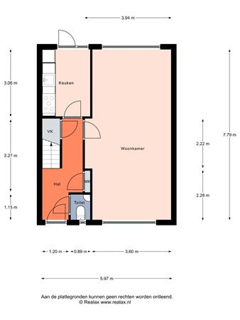 Floorplan - Westerzate 17, 3752 GA Bunschoten-Spakenburg